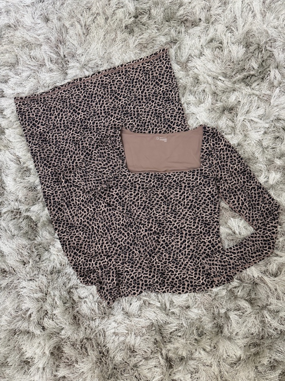 Aerie Offline Leopard Print Maxi Dress